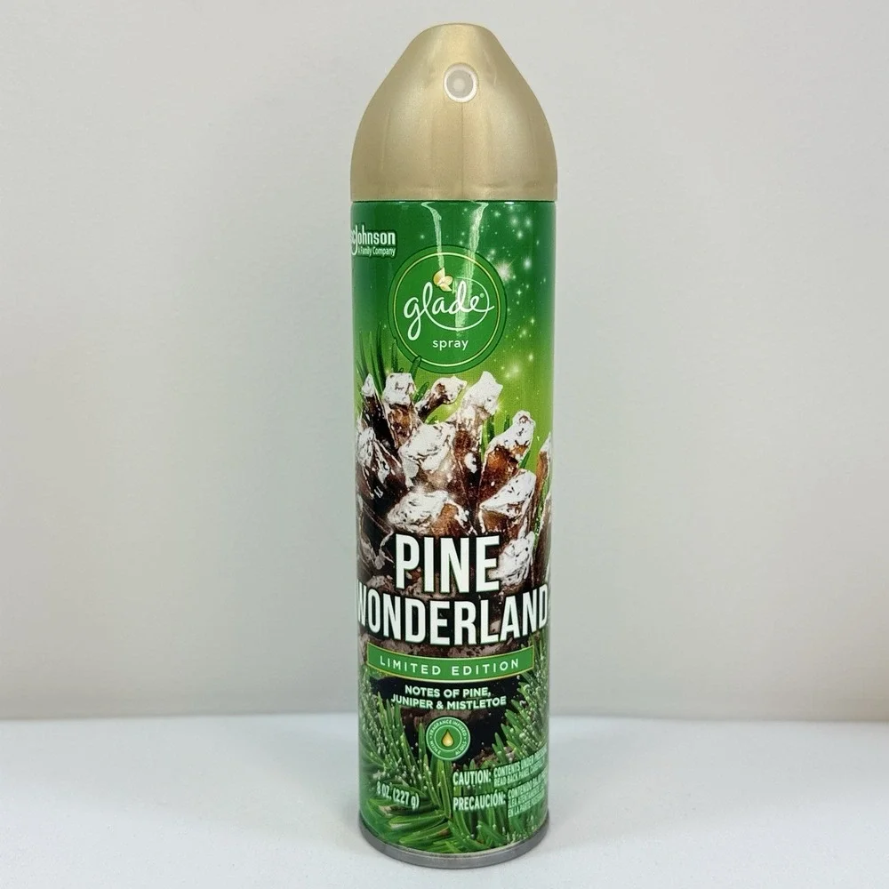 Glade Pine Wonderland Limited Edition Spray 8 Oz 70% Full Holiday Air Freshener